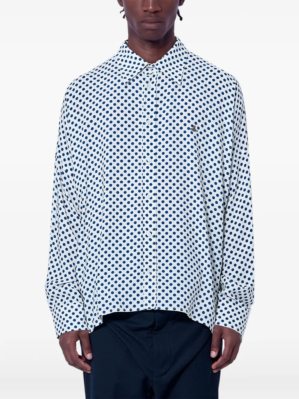Vivienne Westwood polka dot-print shirt - Weiß