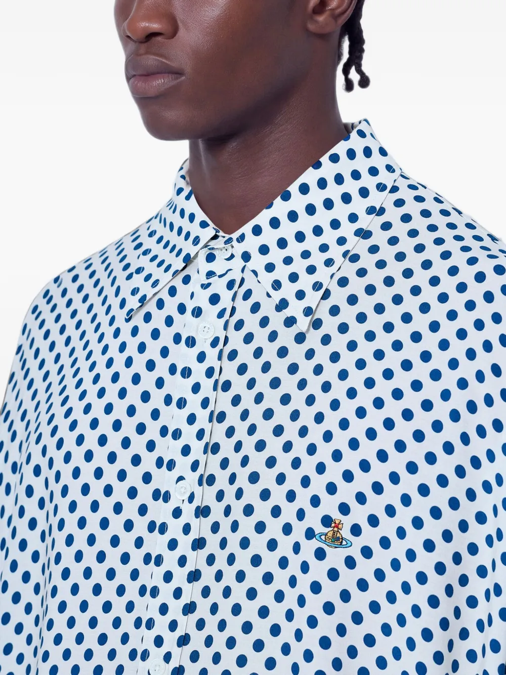 Vivienne Westwood polka dot-print shirt Wit