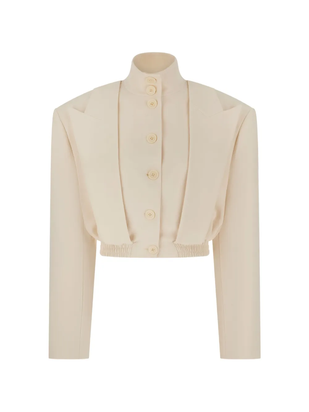 NISSA tailored cropped jacket - Nude