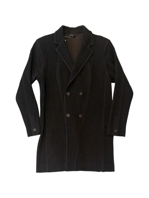 Homme Plissé Issey Miyake Kersey Pleats double-breasted pleated jacket