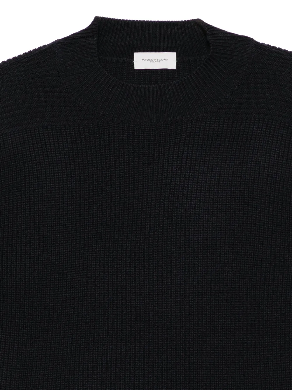 Paolo Pecora Kids ribbed-knit sweater Blauw