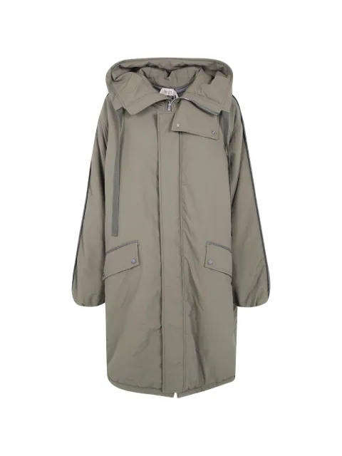 Nº21 quilted-sleeve oversized coat