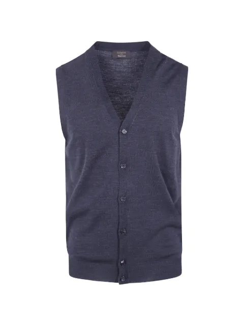 Zanone V-neck sleeveless cardigan