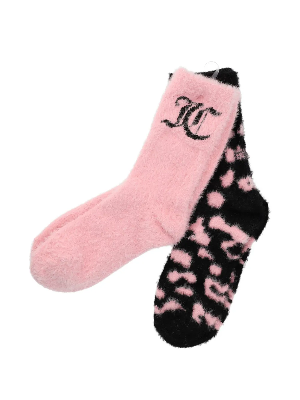 Juicy Couture leopard-jacquard logo-embroidered socks (set of two) - Rose Juicy Couture leopard-jacquard logo-embroidered socks (set of two) - Rose