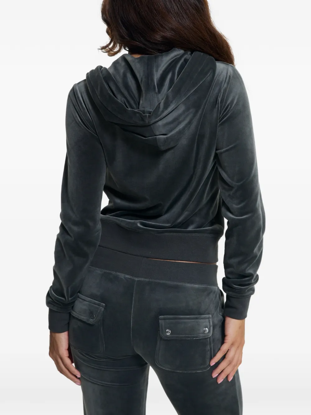 Juicy Couture Robertson hoodie met geborduurd logo Grijs