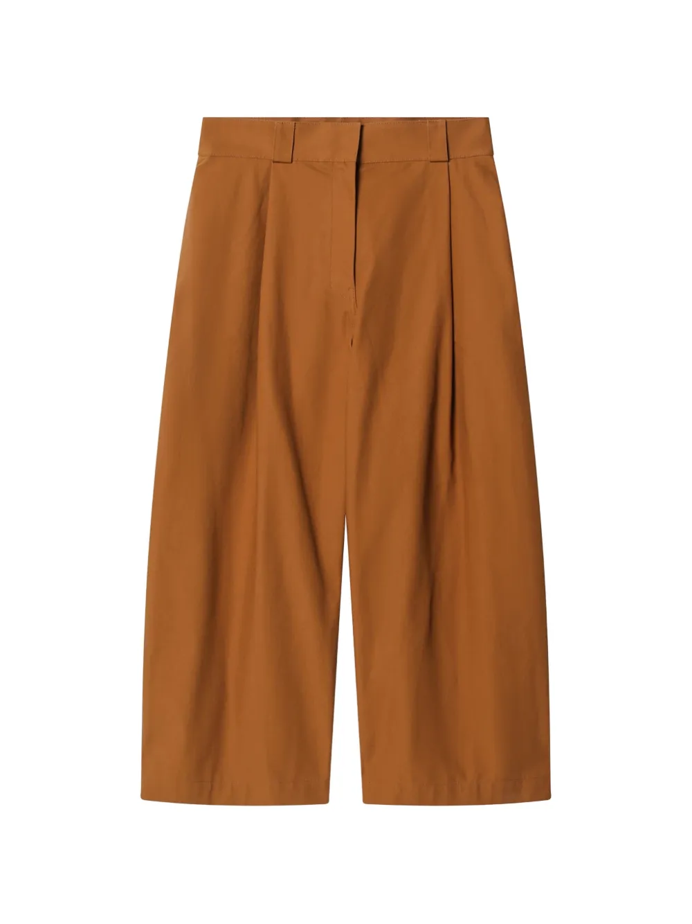Balenciaga belt-loop pleated trousers - Marrone