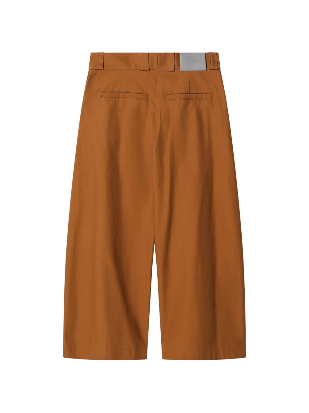 Balenciaga Geplooide broek met riemlussen Bruin