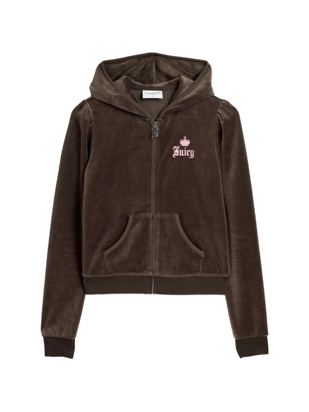 Juicy Couture long-sleeve graphic-print hoodie - Braun