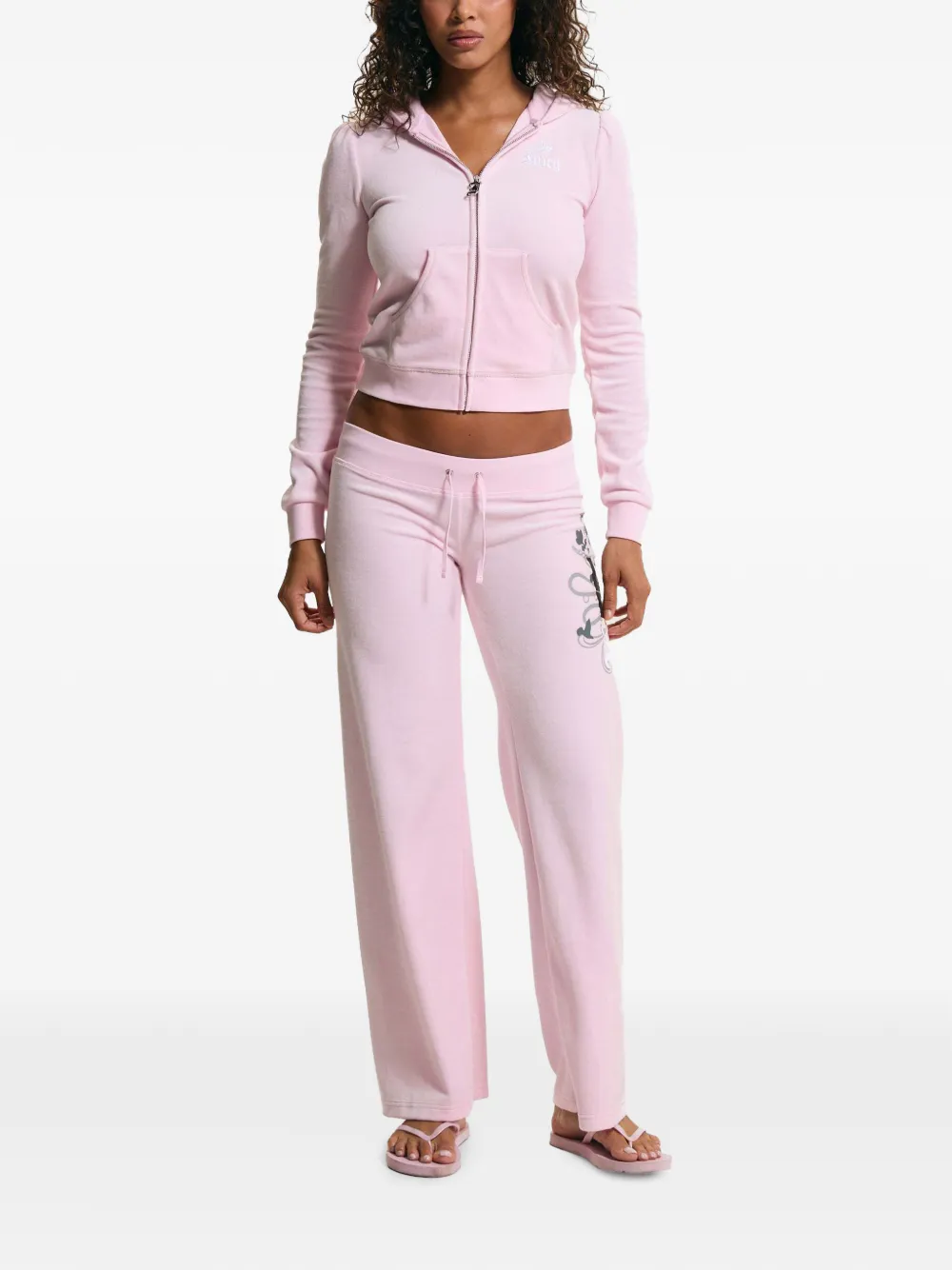 Juicy Couture Juicy Angel Heritage hoodie met pofmouwen Roze