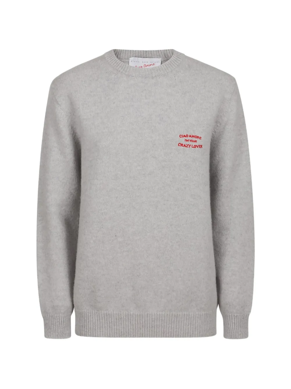 Giada Benincasa Maglione My Boyfriend Crazy Lover in lana - Grigio