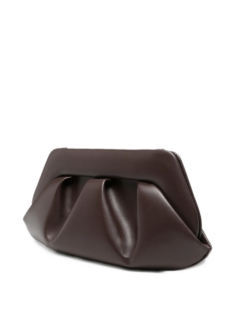 Themoirè Bios ruched clutch bag Paars