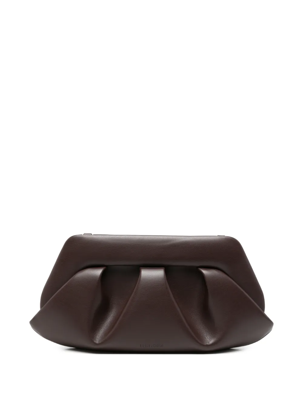 Themoirè Bios ruched clutch bag - Viola