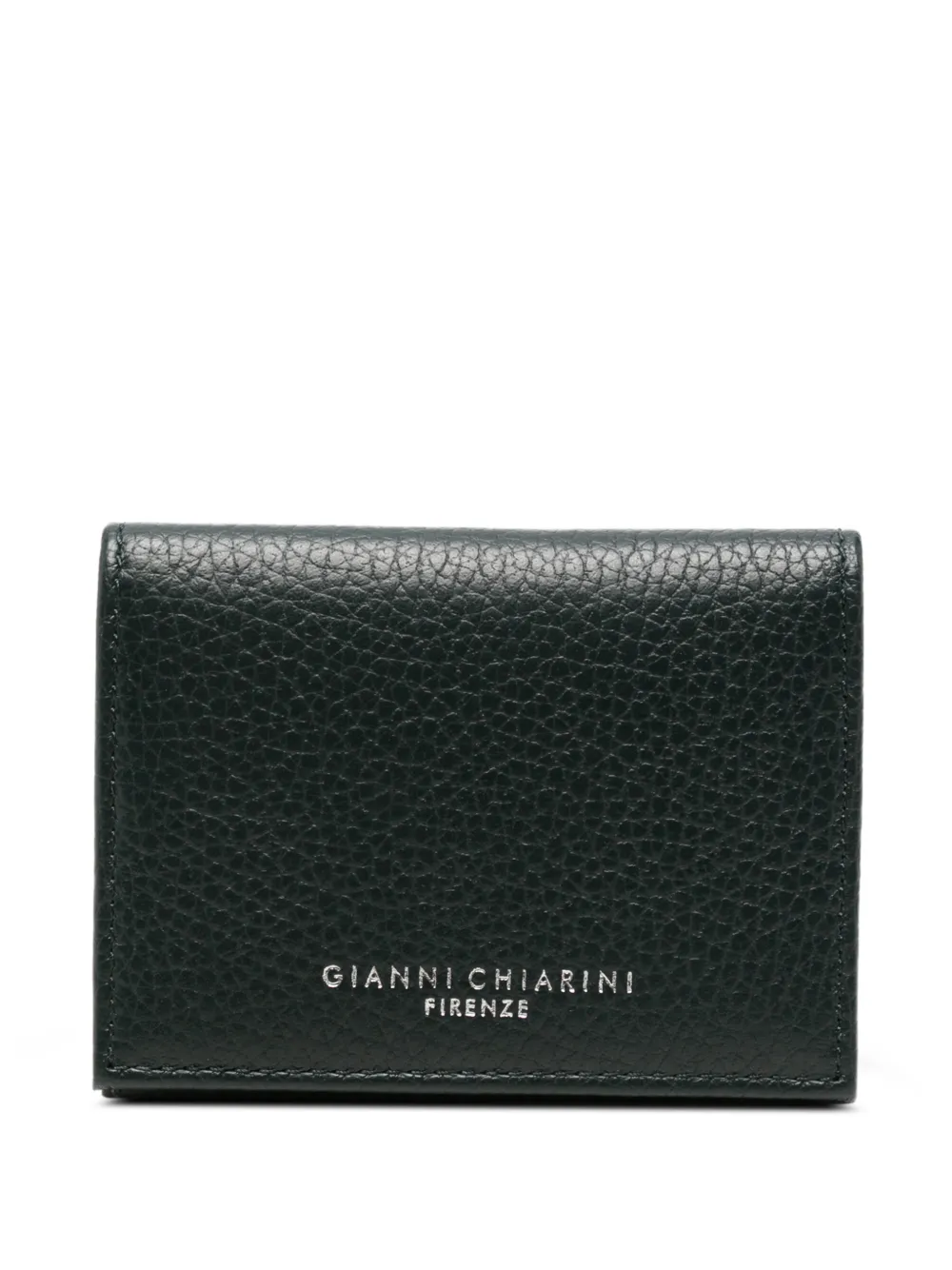 GIANNI CHIARINI Portafoglio in pelle zigrinata Dollaro - Verde
