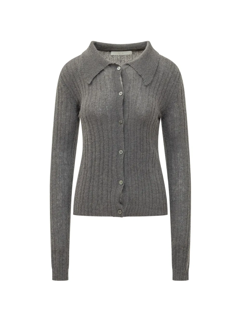 Tela Joy ribbed-knit cardigan - Gris Tela Joy ribbed-knit cardigan - Gris