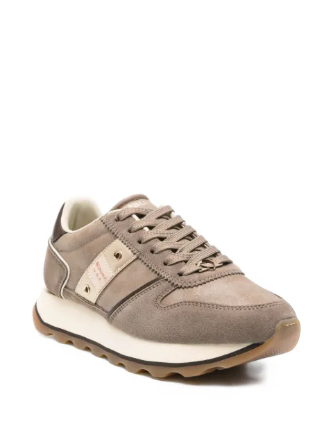 Blauer Mills 01 logo-plaque panelled sneakers