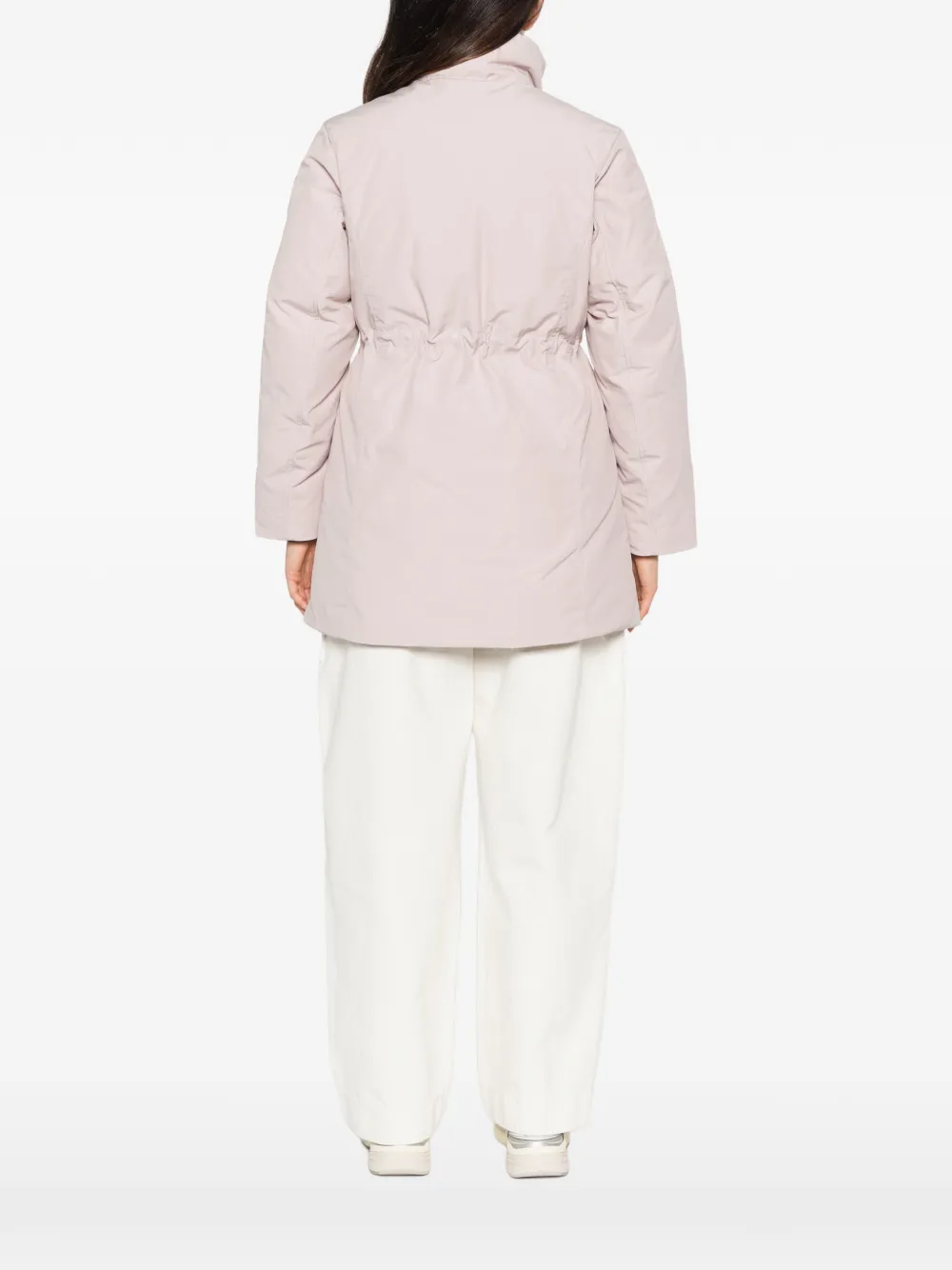 Canada Goose drawstring-waist high-neck parka jacket Roze