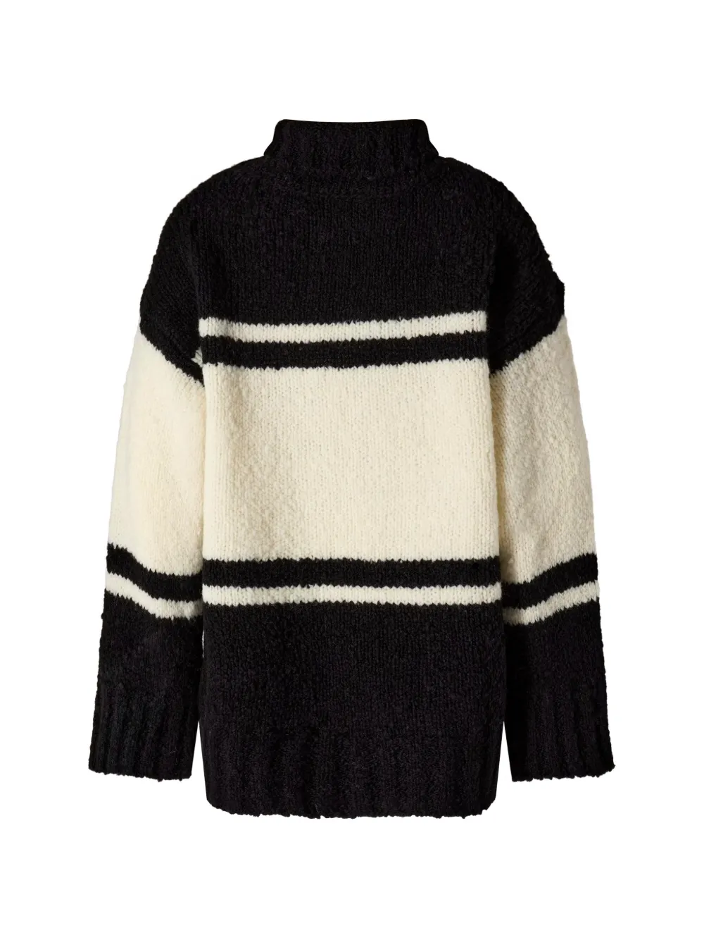 Perfect Moment oversized Après wool knit sweater Zwart