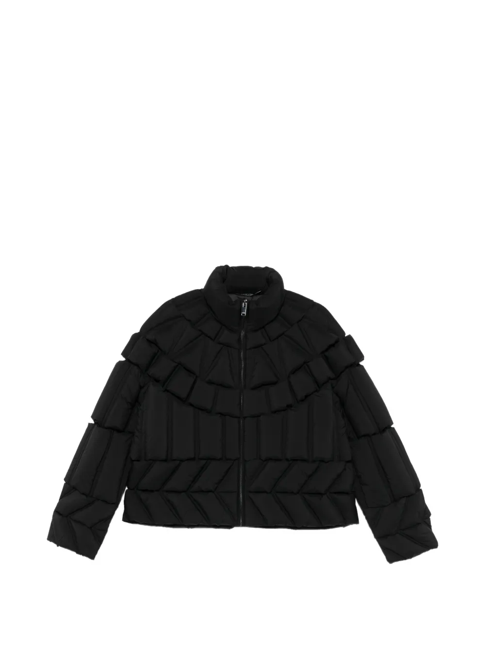 RAXXY quilted high-neck jacket - Schwarz