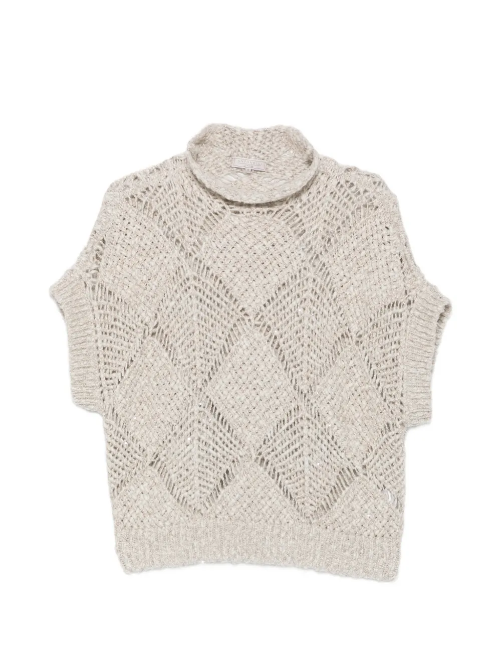 Antonelli Lorena open-knit sweater - Nude