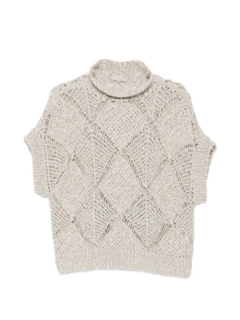 Antonelli Lorena open-knit sweater