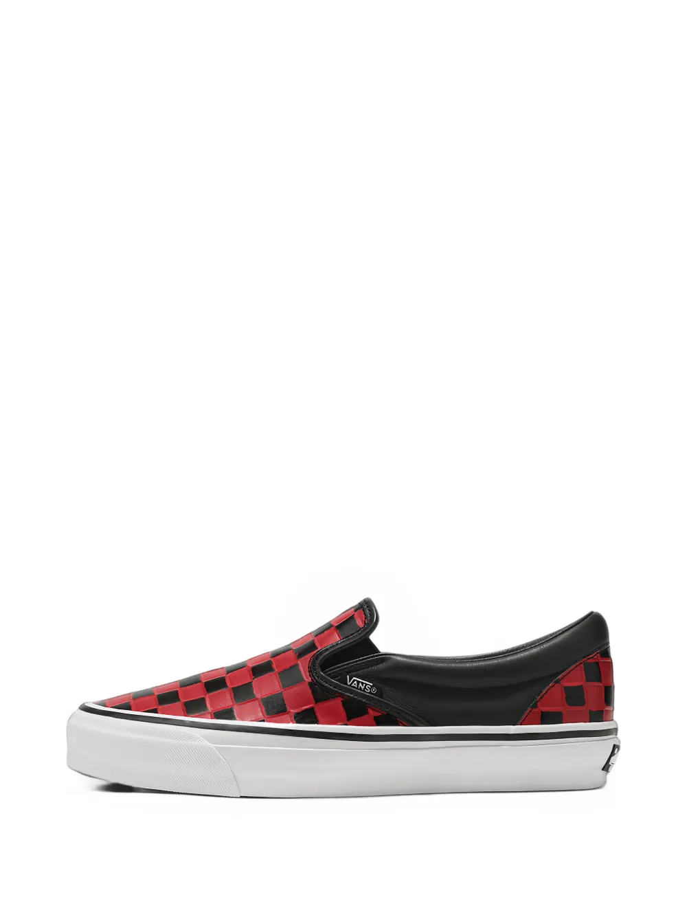 Vans Classic Slip-On 98 Vibram checkerboard sneakers - Rouge