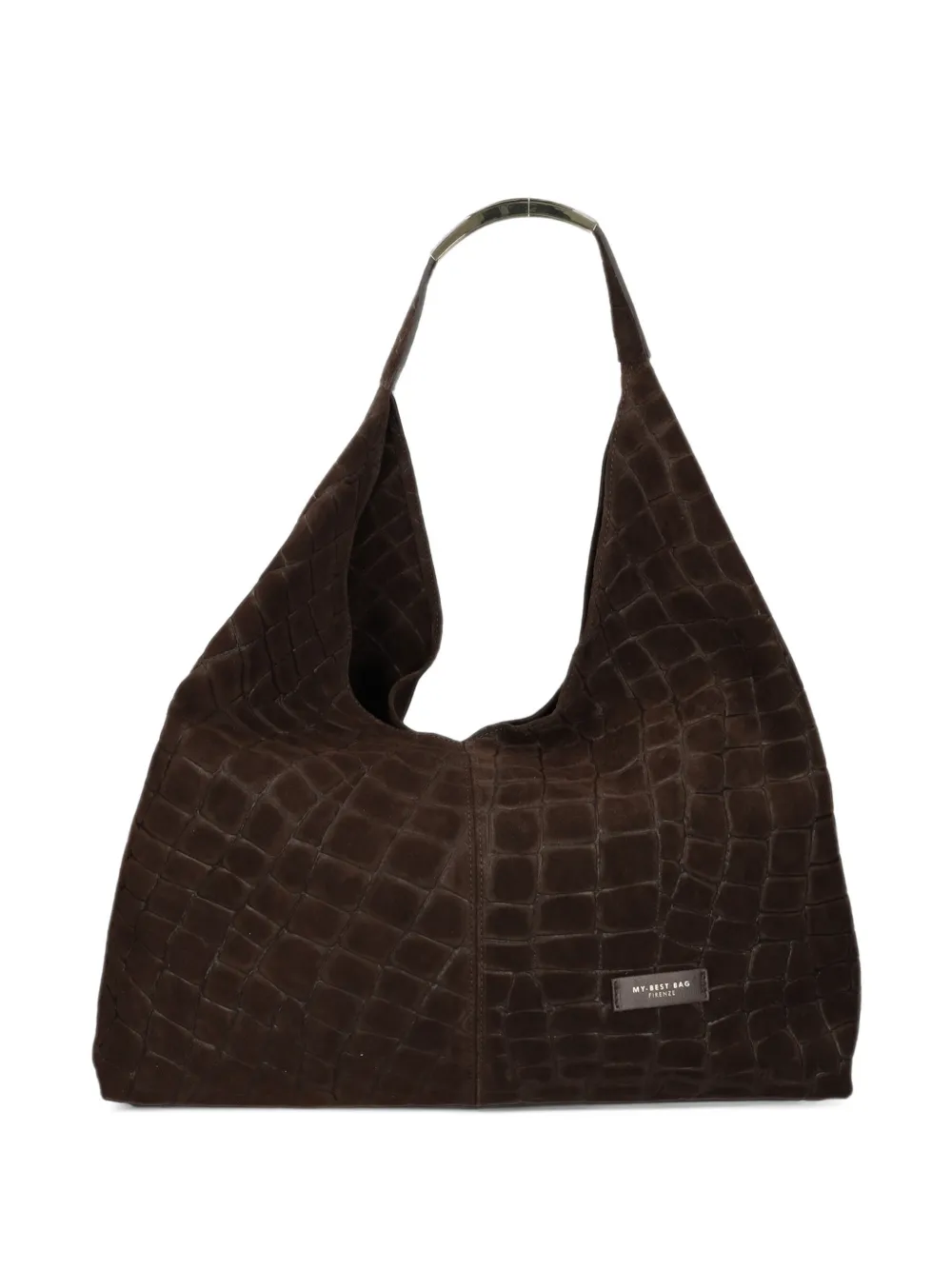 MY BEST BAG croc-effect shoulder bag - Braun