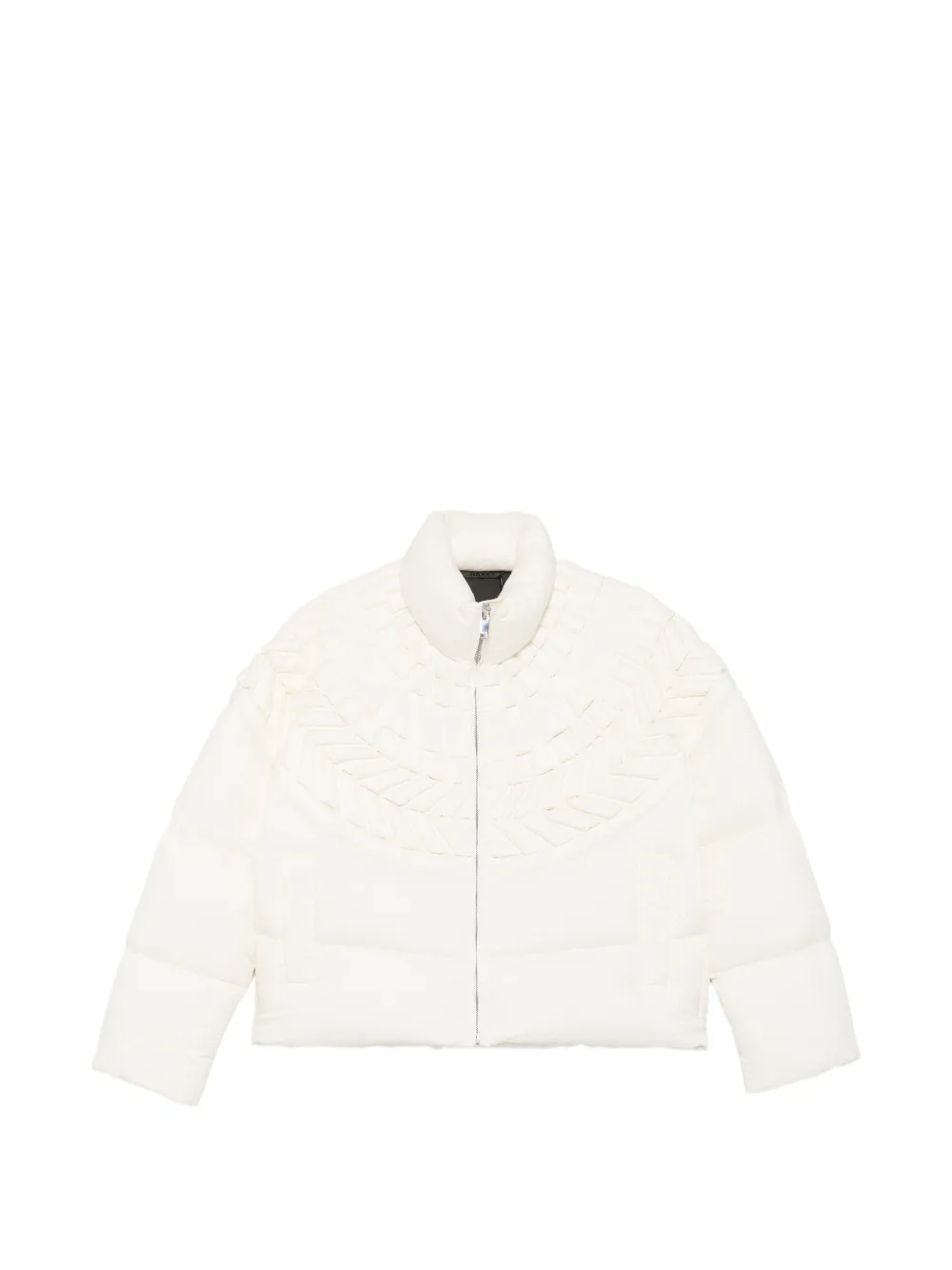 RAXXY geometric-quilted padded jacket - Weiß