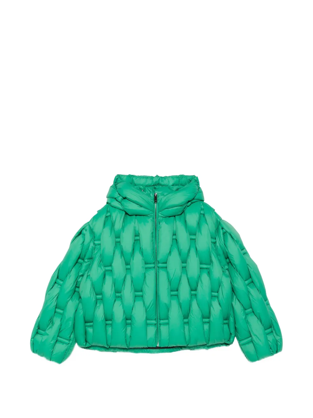 RAXXY woven-effect hooded jacket - Grün