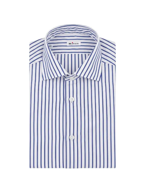Kiton striped cotton shirt