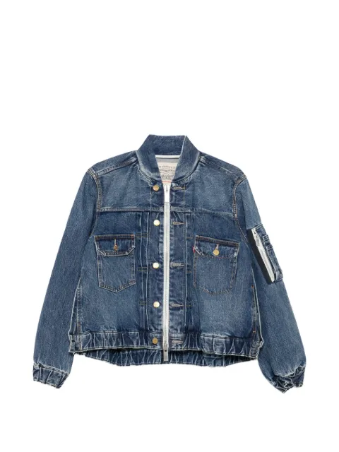 sacai x Levi's hybrid zip-fastening denim jacket