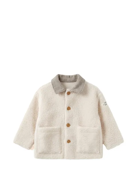 TEDDY & MINOU fleece corduroy-collar jacket