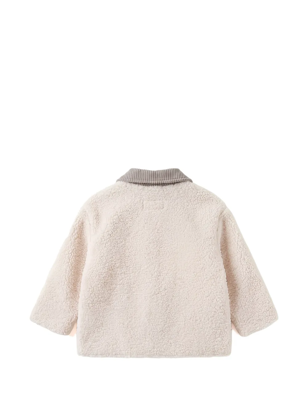 TEDDY & MINOU fleece corduroy-collar jacket Beige