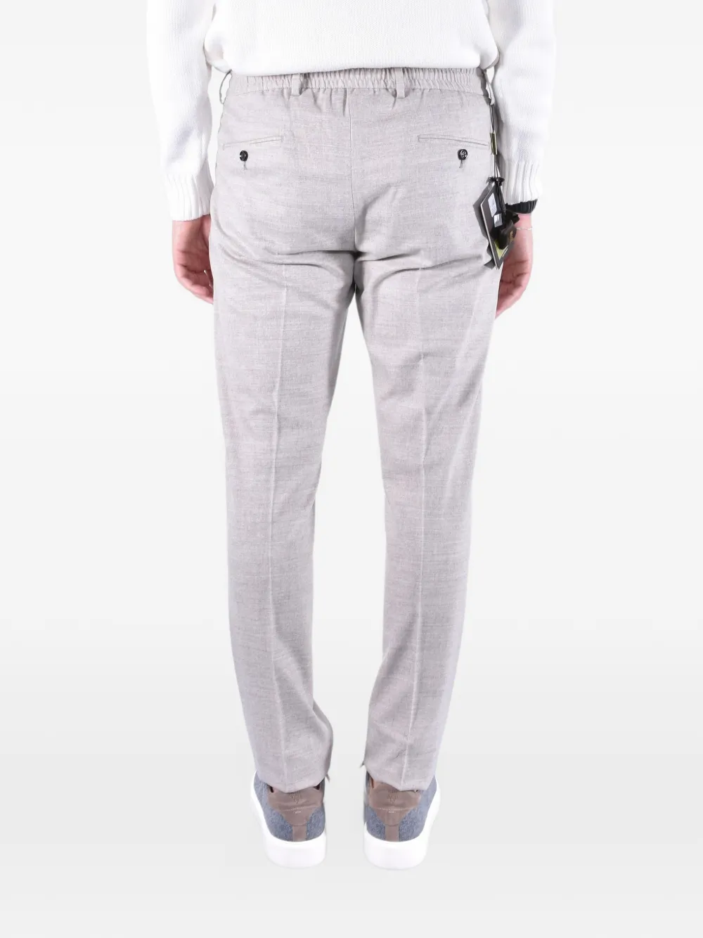 Moorer Anton drawstring-waist trousers Beige