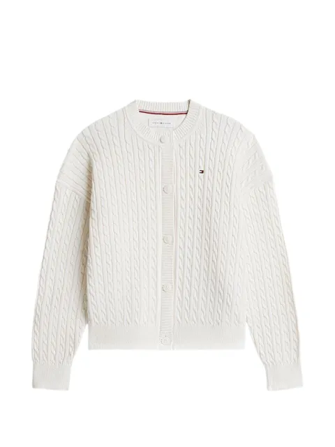 Tommy Hilfiger Junior cable-knit cotton cardigan