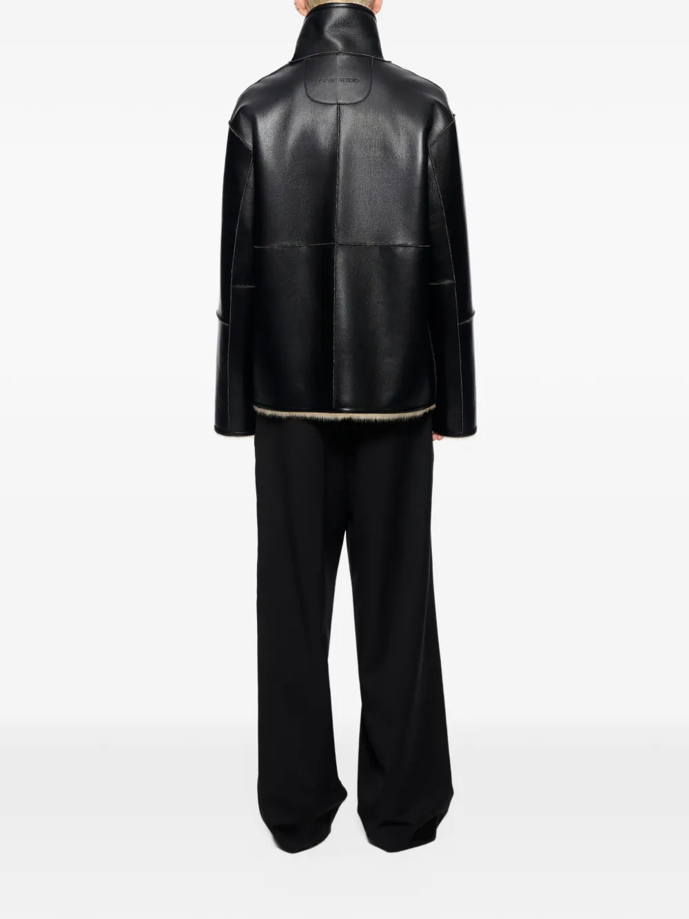 STAND STUDIO Brella reversible jacket Zwart