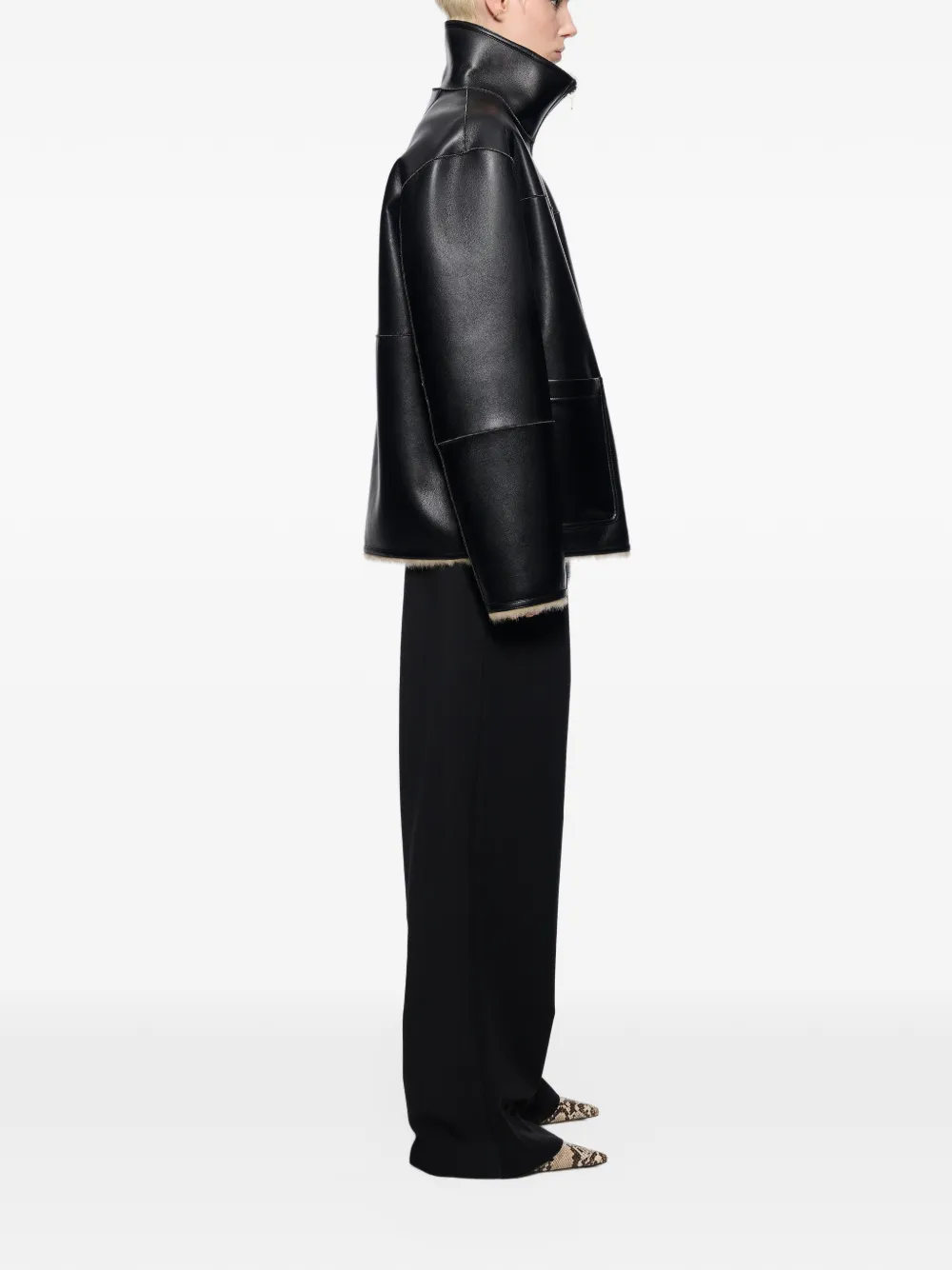STAND STUDIO Brella reversible jacket Zwart