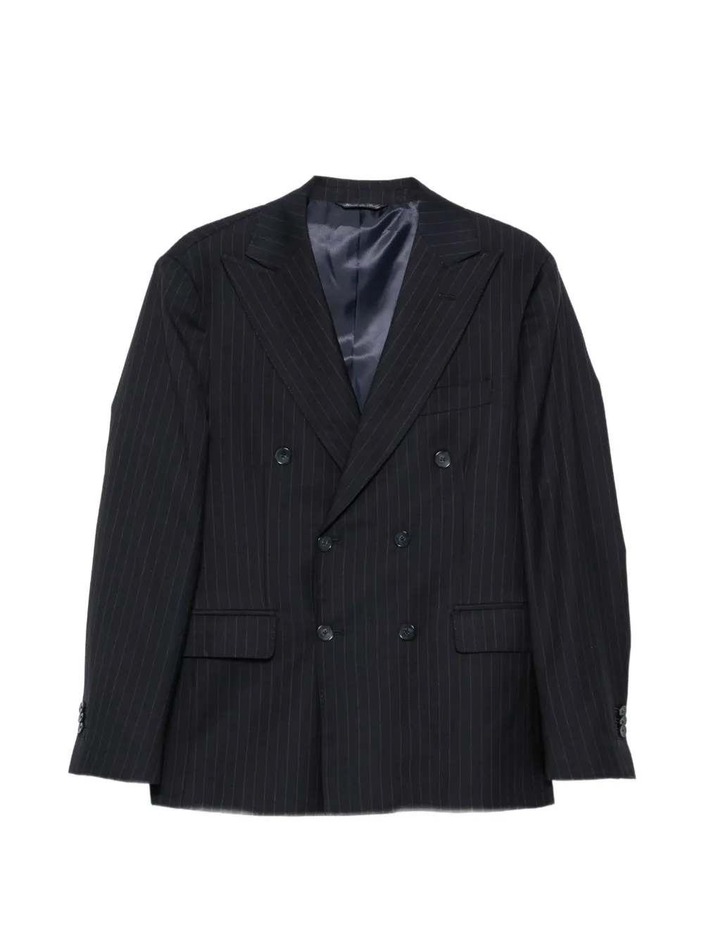 Epoca pinstripe double-breasted suit - Blu