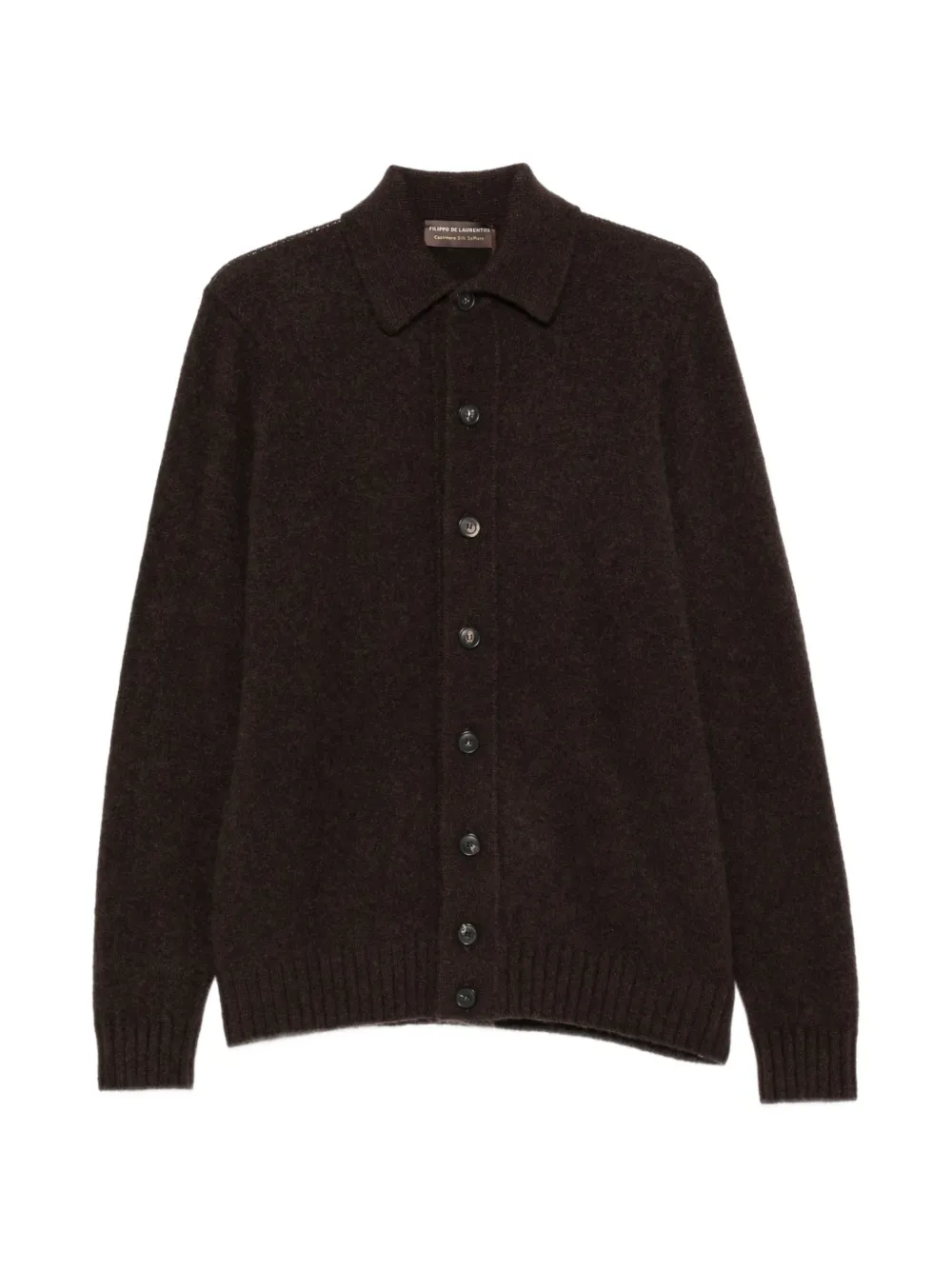 Filippo De Laurentiis button-up cashmere cardigan - Marrone
