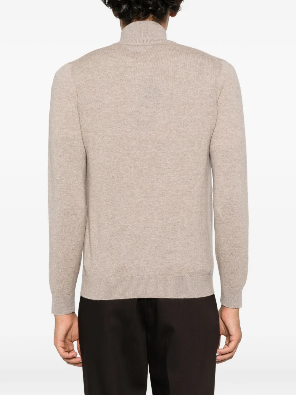 Filippo De Laurentiis Vest met knoopsluiting en hoge hals Beige