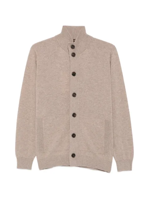 Filippo De Laurentiis button-fastening high-neck cardigan