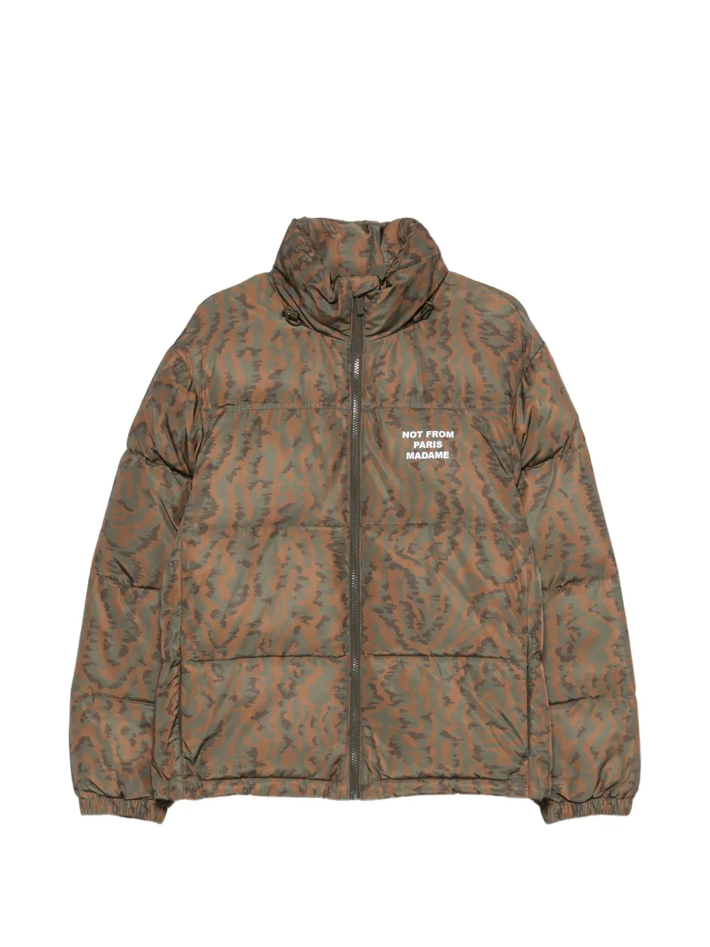 Drôle De Monsieur tiger-print padded jacket - Marron Drôle De Monsieur tiger-print padded jacket - Marron