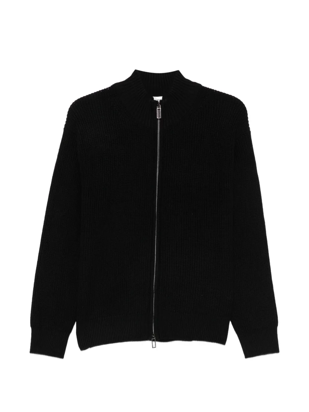 Paolo Pecora Kids ribbed-knit zip-up cardigan Zwart