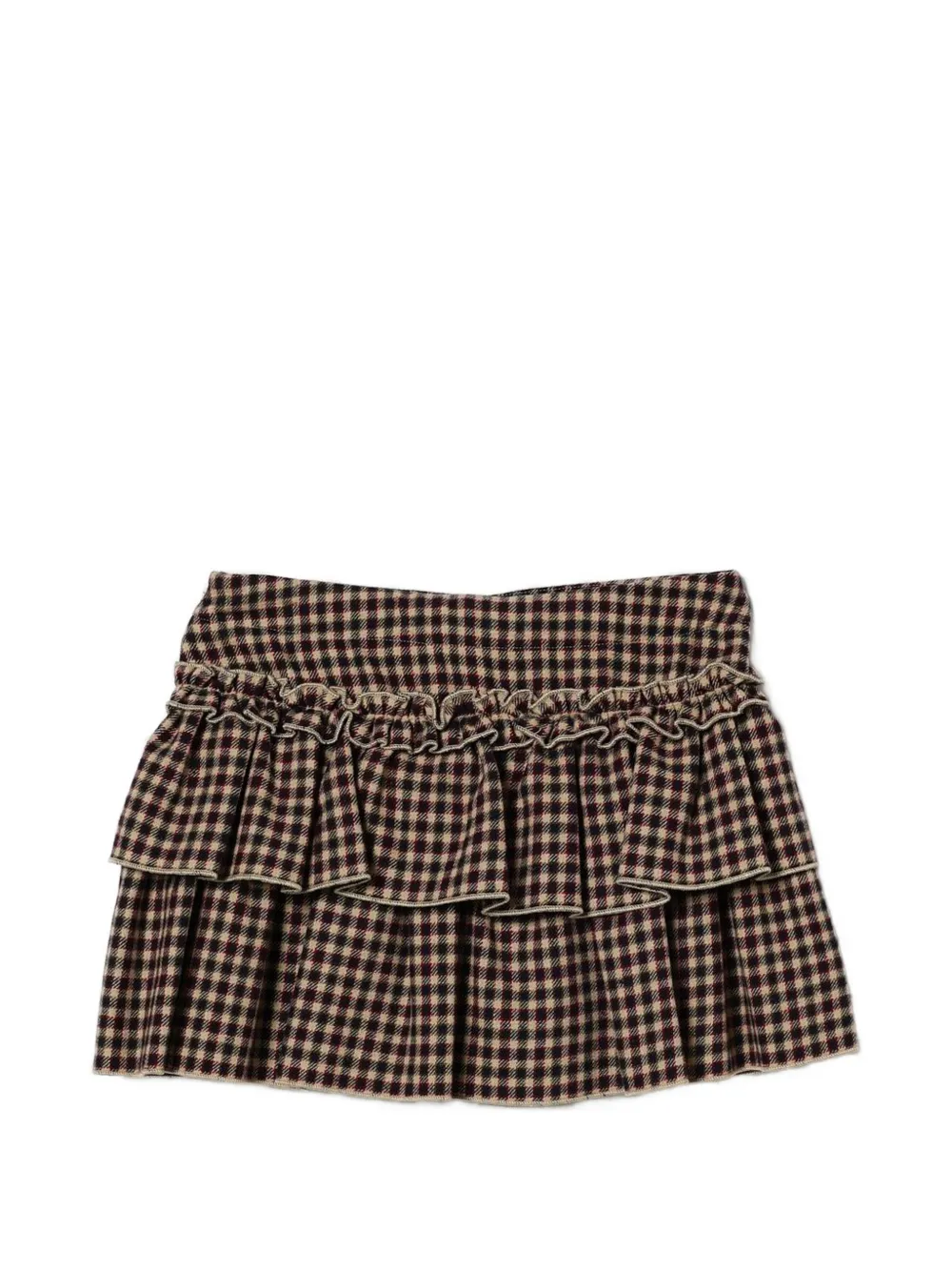 Il Gufo checked skirt Rood