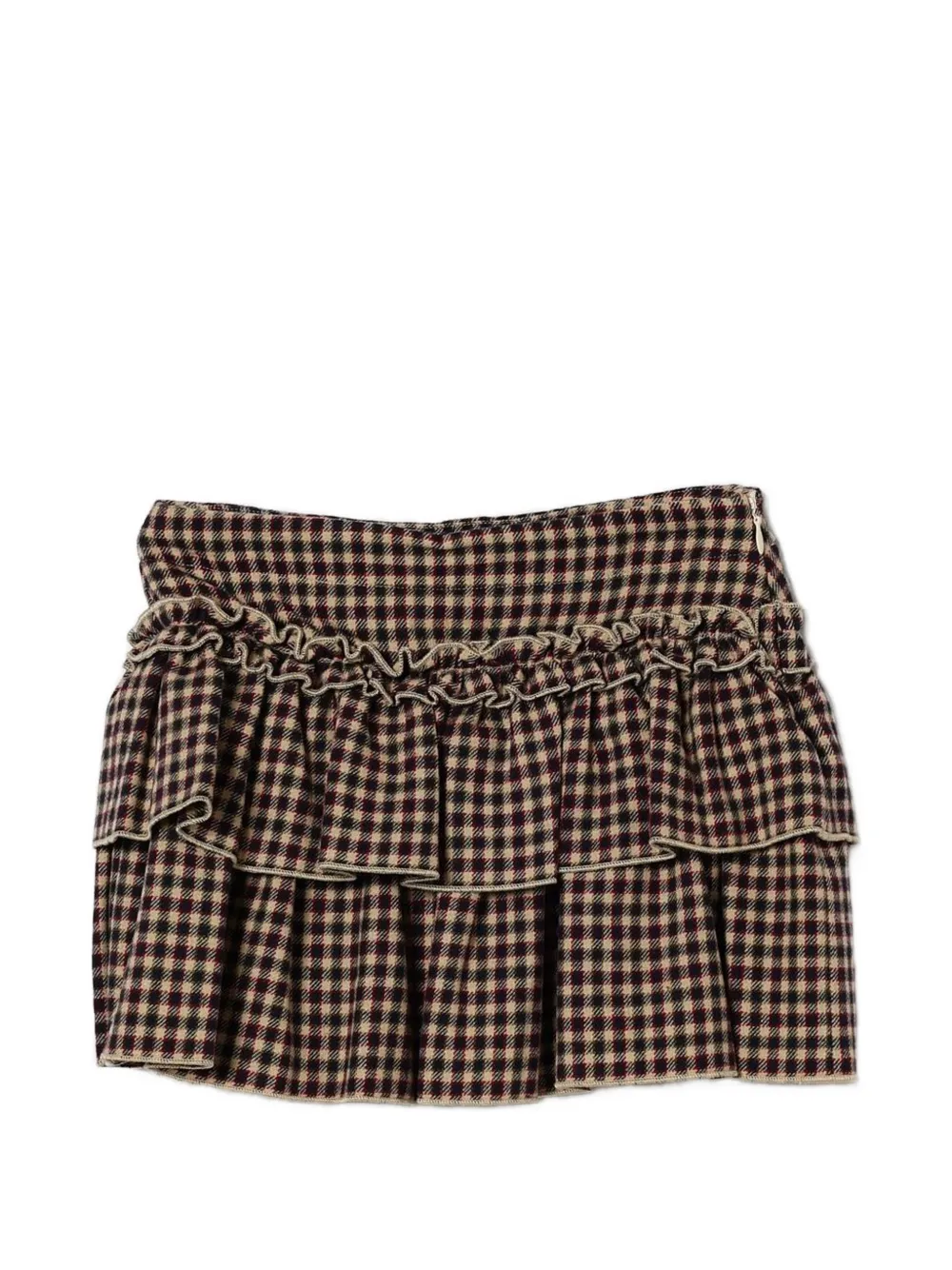 Il Gufo checked skirt Rood