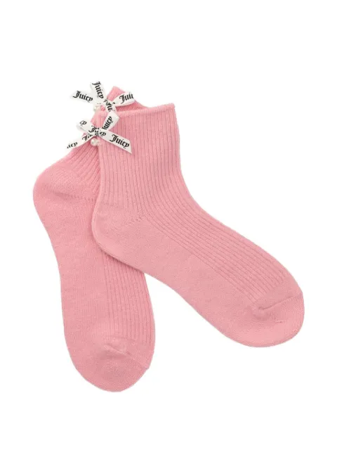 Juicy Couture chaussettes à nœud ornées de perles artificielles