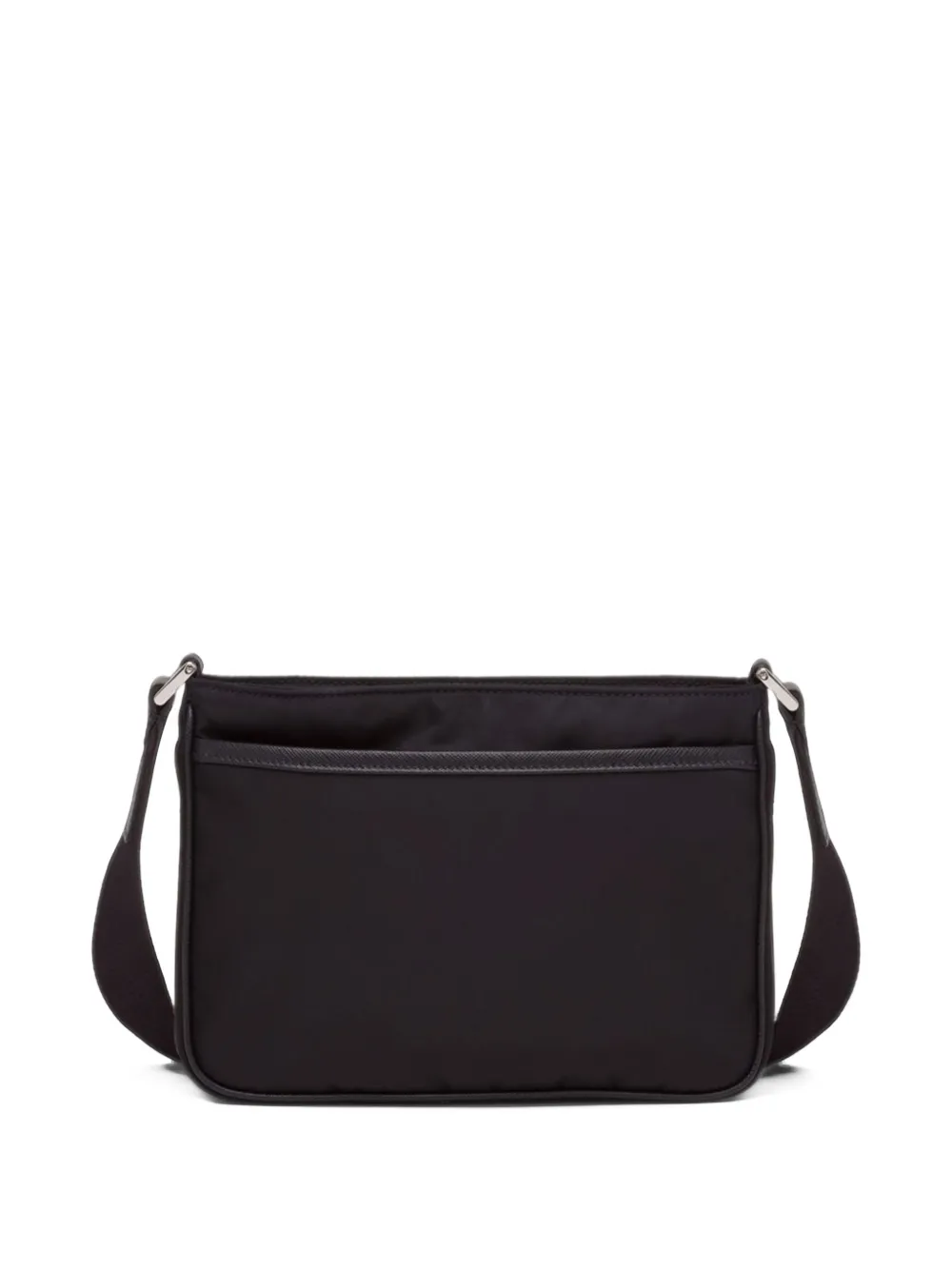Prada Re-Nylon and Saffiano leather shoulder bag Zwart