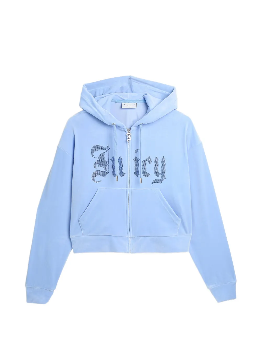Juicy Couture Old Gothic logo-embellished hoodie - Blau