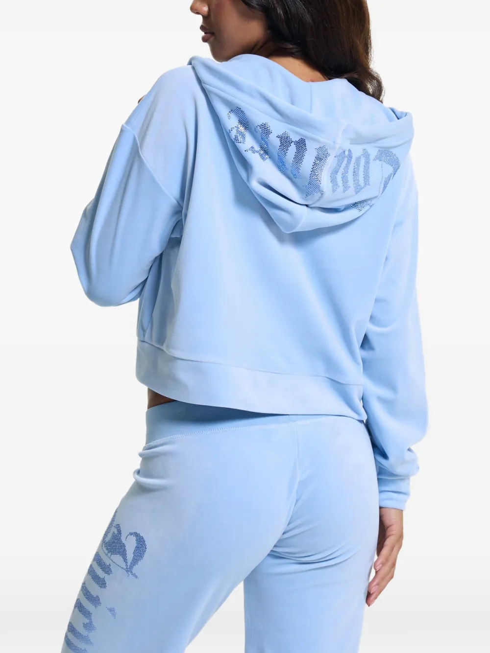 Juicy Couture Old Gothic hoodie verfraaid met logo Blauw