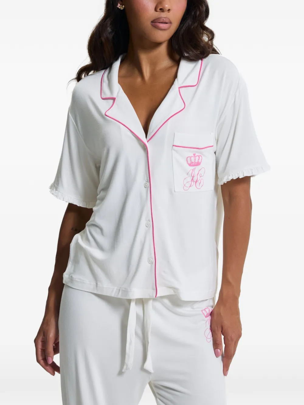 Juicy Couture Pyjama met logoprint Wit