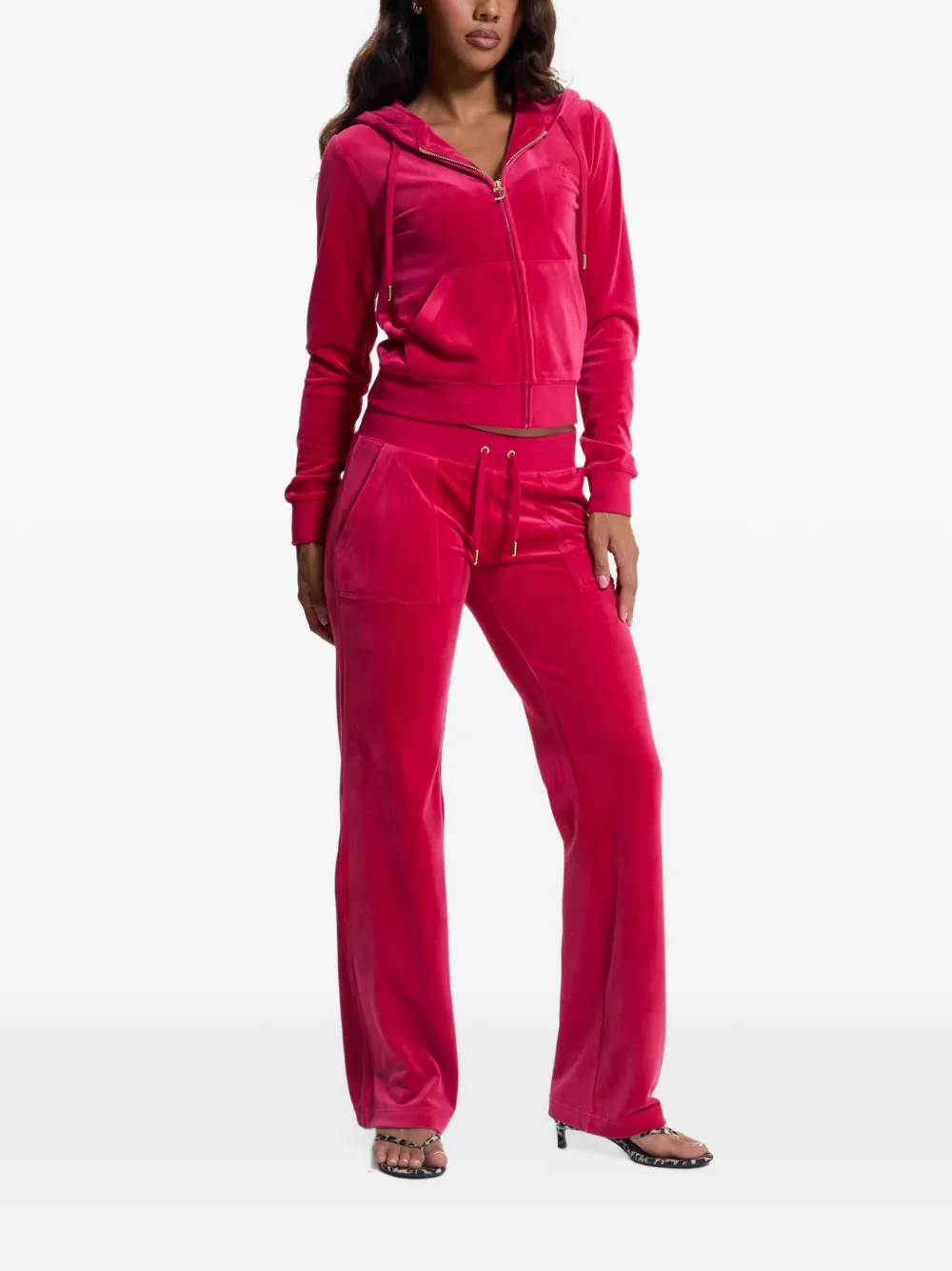 Juicy Couture Robertson hoodie met geborduurd logo Rood